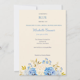 Something Blue Before I Do Bridal Invitation 