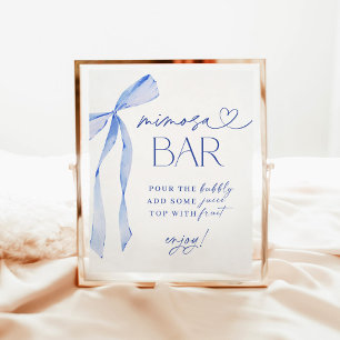 Something Blue Before I Do Bridal Mimosa Bar Sign