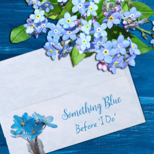 Something Blue Before I Do Bridal Shower Envelope