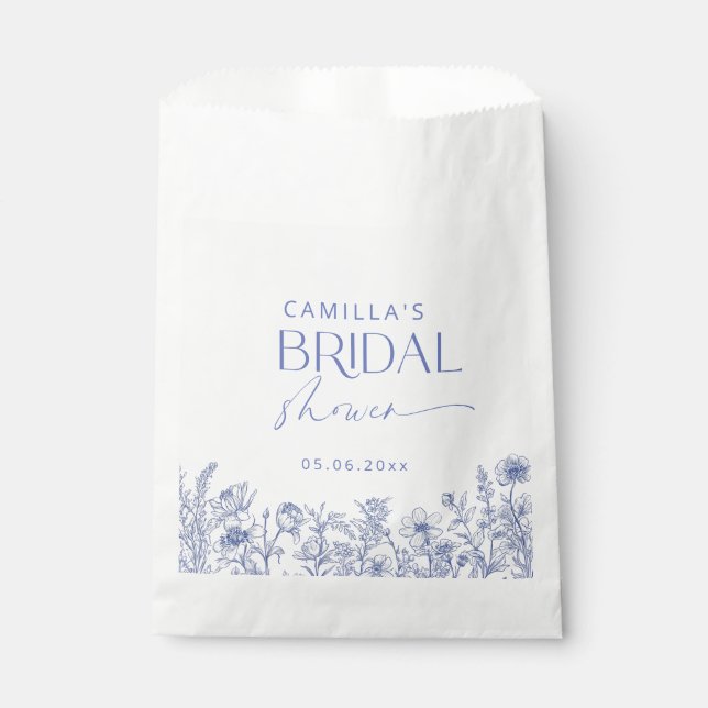 Something Blue Before I do Bridal Shower  Favour Bag (Front)