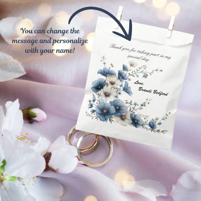Something Blue Before I do Bridal Shower Favour Bag (Give your guests a nice keepsake to remember your special day, in this cute favor bag!)