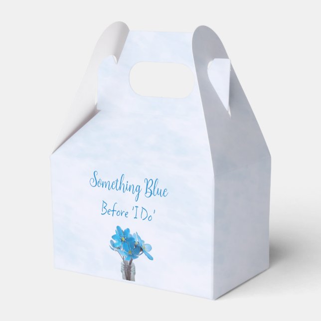 Something Blue Before I Do Bridal Shower Favour Box (Front Side)