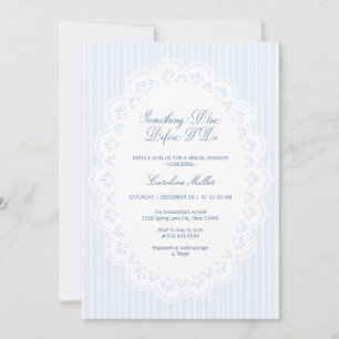 Something Blue Before I Do Bridal Shower Invitation