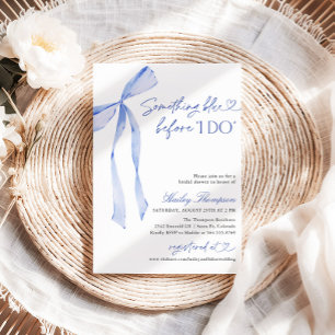 Something Blue Before I Do Bridal Shower Invitation