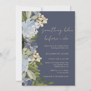 Something Blue Before I Do Bridal Shower  Invitation