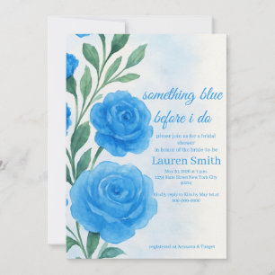 Something Blue Before I Do - Bridal Shower Invite 