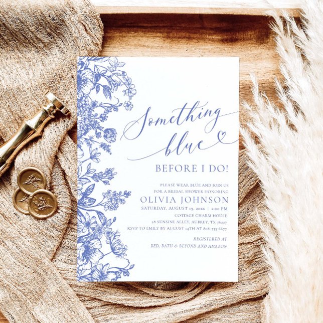 Something Blue Before I do Bridal Shower Invite (Creator Uploaded)