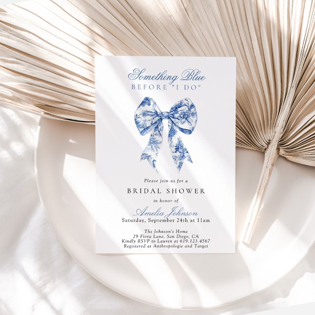 Something Blue Before I Do Bridal Shower Invite (Creator Uploaded)