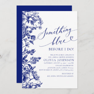 Something Blue Before I do Bridal Shower Invite
