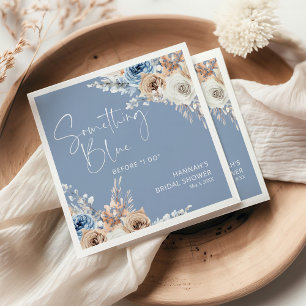 Something Blue Before I Do Bridal Shower Napkin