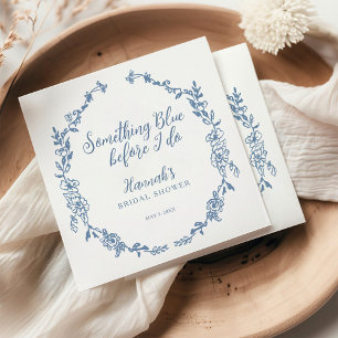 Something Blue Before I Do Bridal Shower Napkin
