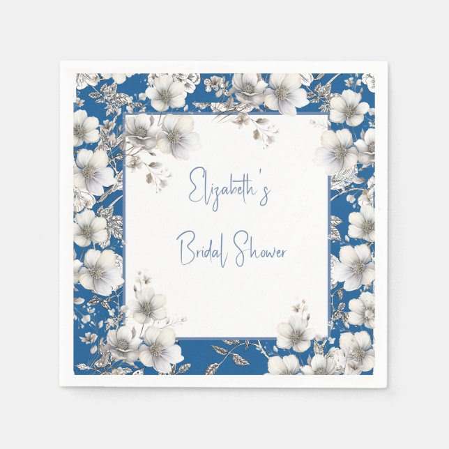 Something Blue Before I Do Bridal Shower Napkin (Front)