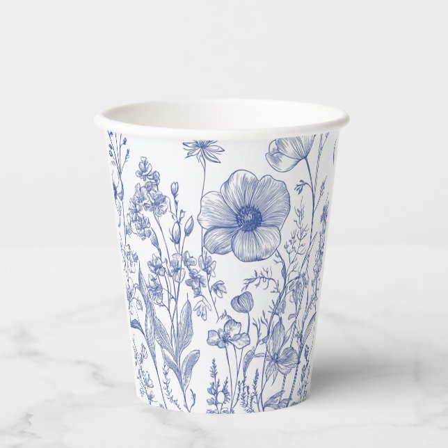 Something Blue Before I Do Bridal Shower  Paper Cups (Front)