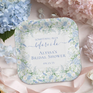 Something Blue Before I Do Bridal Shower Paper Plate