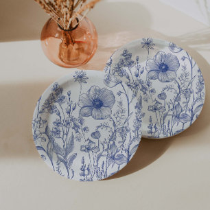 Something Blue Before I Do Bridal Shower  Paper Plate