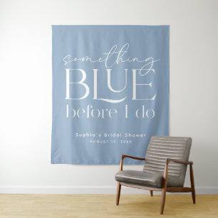 Something Blue Before I Do Bridal Shower Tapestry
