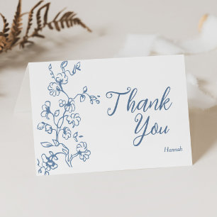 Something Blue Before I Do Bridal Shower Thank You Card