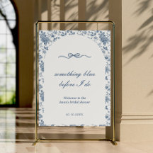 Something Blue Before I do Bridal Shower Welcome