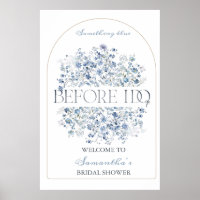 Something Blue Before I Do Bridal Shower Welcome