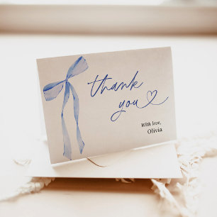 Something Blue Before I Do Bridal Thank You Card