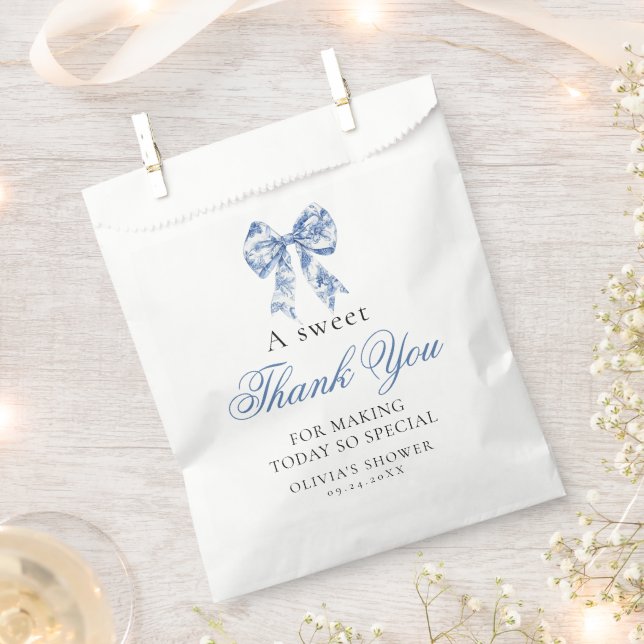 Something Blue Before I Do Bridal Thank You Favour Favour Bag (Clipped)