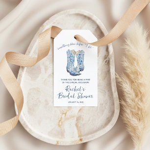 Something Blue before I Do! Cowboy Bridal Shower Gift Tags