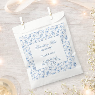 Something Blue Before I Do Elegant Bridal Shower Favour Bag