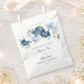 Something Blue Before I Do Floral Bridal Shower Favour Bag