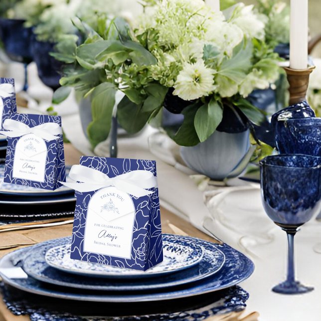 Something Blue Before I Do Floral Bridal Shower Favour Box (Creator Uploaded)