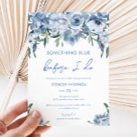 Something Blue Before I Do Floral Bridal Shower Invitation<br><div class="desc">Something Blue Before I Do Floral Bridal Shower Invitation</div>