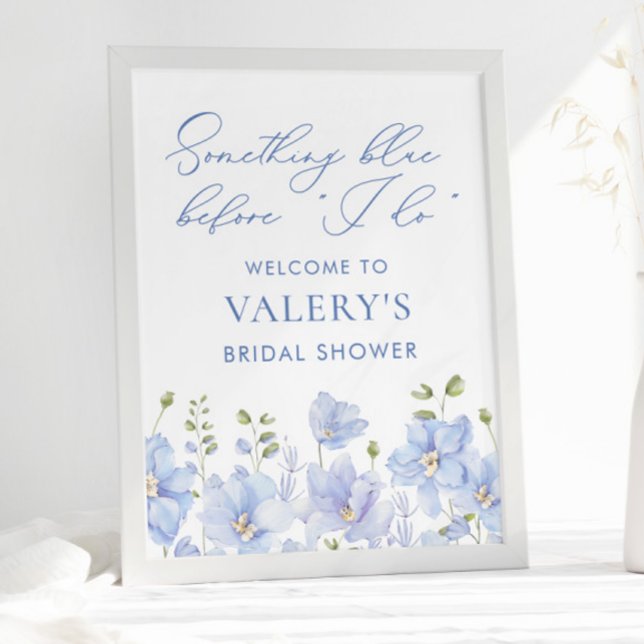 Something Blue Before I Do Greenery Floral Bridal  Poster (Creator Uploaded)