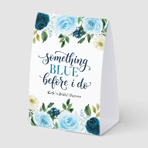 Something Blue Before I Do Navy Floral