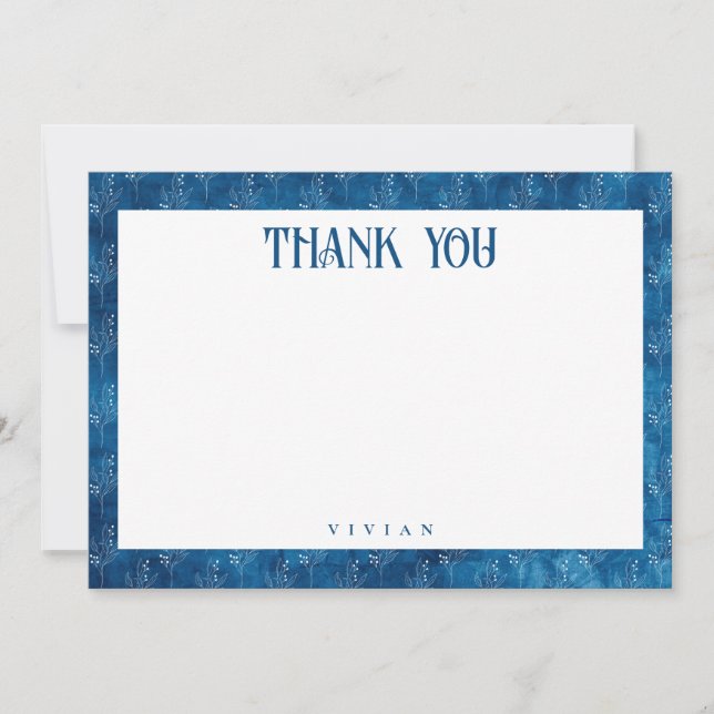 Something Blue Before I do Shower Thank You Card (Front)