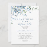 Something Blue Before I Do Wisteria Bridal Shower Invitation<br><div class="desc">Hand painted watercolor wisteria flowers "Something Blue Before I Do" bridal shower invitation. Beautiful modern and elegant dusty blue floral bridal shower invitation perfect for spring bridal shower. Matching items available.</div>