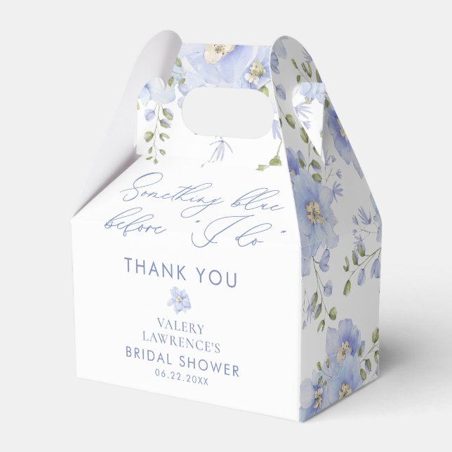 Something Blue Bfore I Do Bridal Shower Favour Box (Front Side)