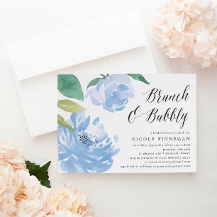 Something Blue   Bridal Shower Brunch Invitation