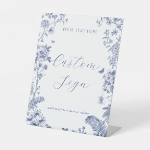 Something Blue Bridal Shower Custom Text Sign