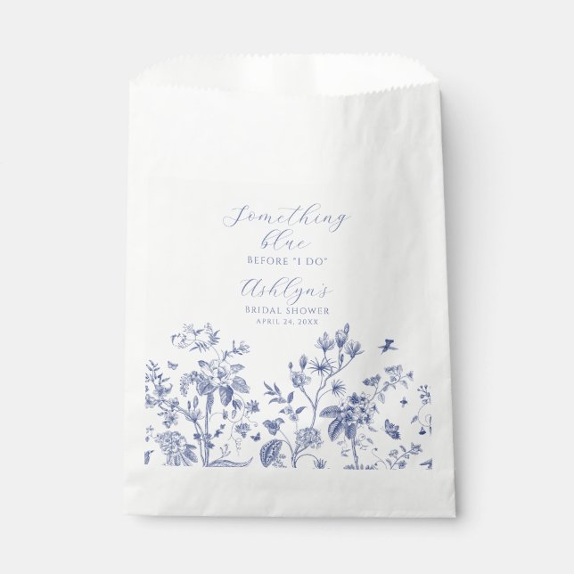 Something Blue Bridal Shower Favour Bag (Front)