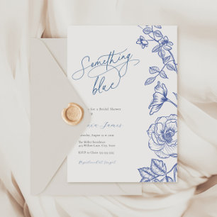Something Blue Bridal Shower Invitation