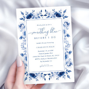 Something Blue Bridal Shower Invitation