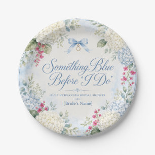 Something Blue Bridal Shower Paper Plates Blue H