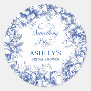Something Blue Bridal Shower Stickers