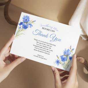 Something Blue Bridal Shower Thank You Card