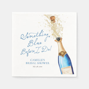 Something Blue Brunch Bridal Paper Napkin