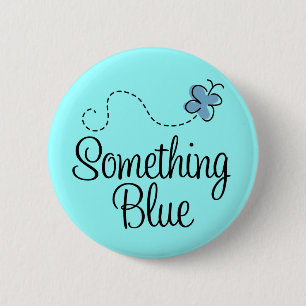 Something Blue Button for the Bride