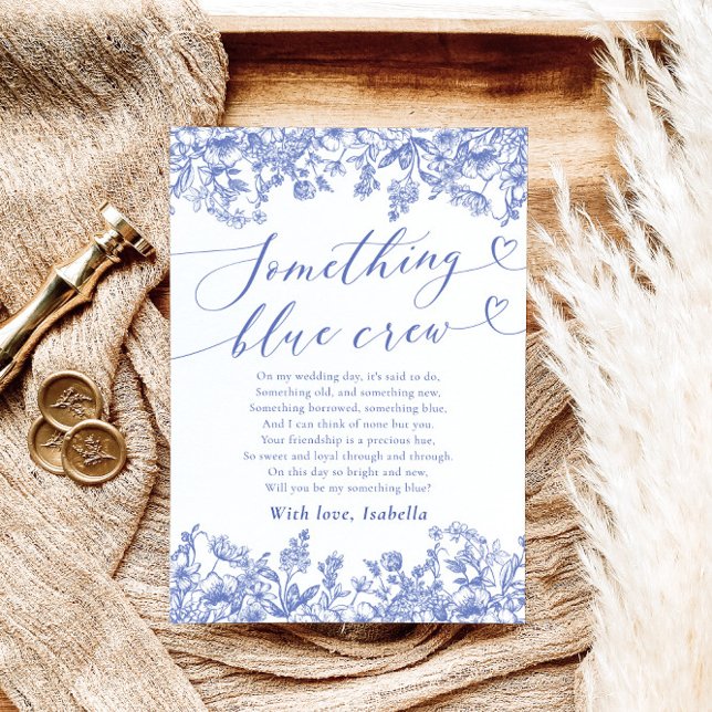 Something Blue Crew Bridesmaid Proposal Card (Creator Uploaded)