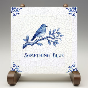Something Blue   Delft Blue Dutch Style  Ceramic Tile