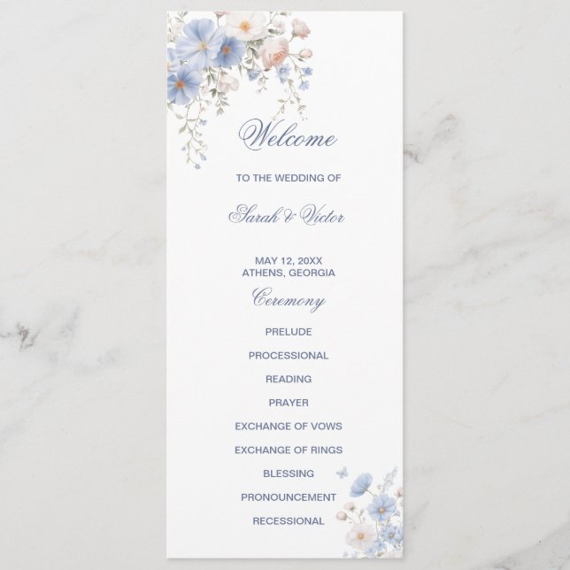 Something Blue Double Sided Flat Program (Front)
