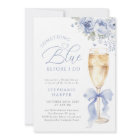 Something Blue Floral Bridal Shower Invitation