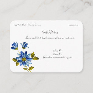 SOmething Blue Gift Registry Enclosure Card